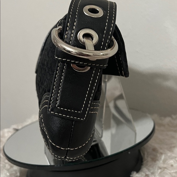 Coach Black Mini Signature 3628 Shoulder Bag - Picture 6 of 16